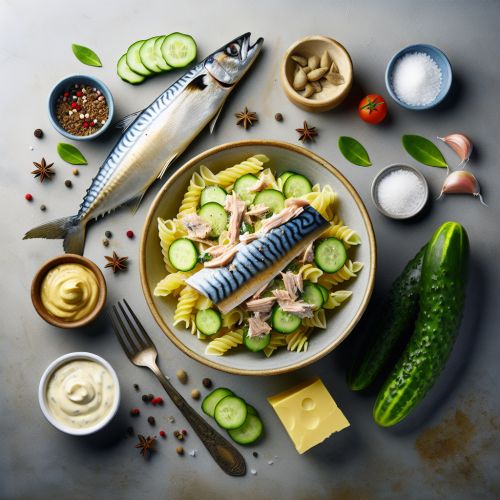 Pasta z wędzonej makreli i ogórka