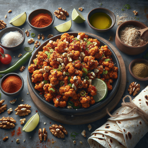 Spicy Cauliflower Walnut Meat