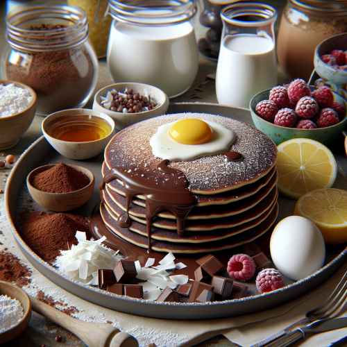 Skyrowe pancakes czekoladowe