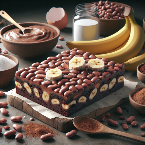 Bezglutenowe brownie z fasoli i banana