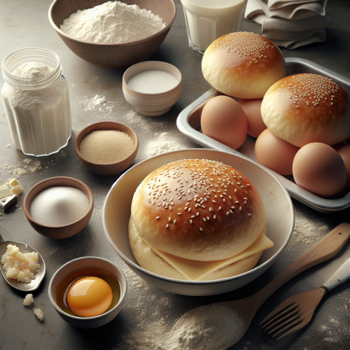 Domowe bułki hamburgerowe