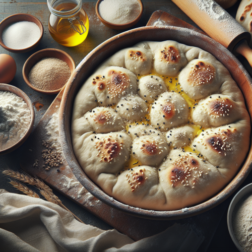 Domowy chlebek naan z jogurtem i drożdżami