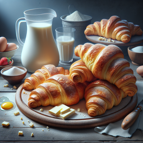 Rogale z ciasta półfrancuskiego