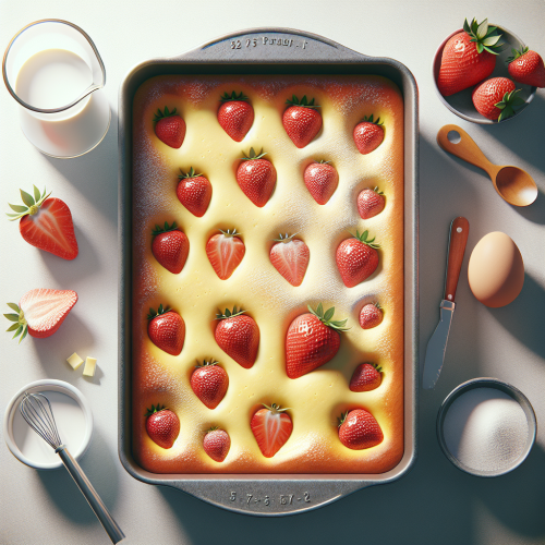 Francuski clafoutis z truskawkami
