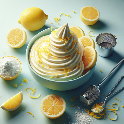 Śmietankowe lody cytrynowe
