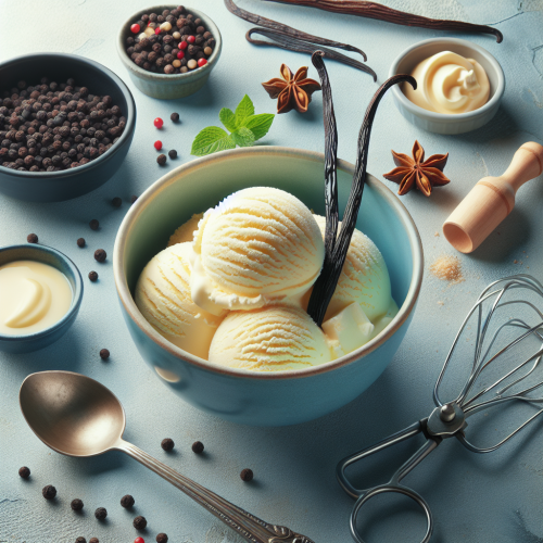 Kremowe lody waniliowe bez jajek