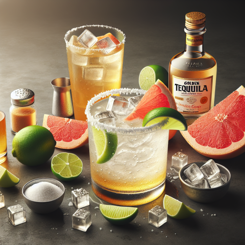 Meksykański drink Paloma z tequilą i grejpfrutem