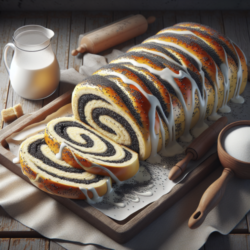 Delikatne drożdżówki z makiem