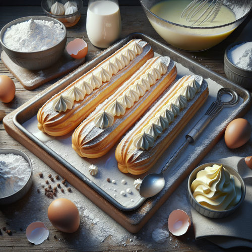 Domowe eklerki z kremem śmietanowo-mascarpone