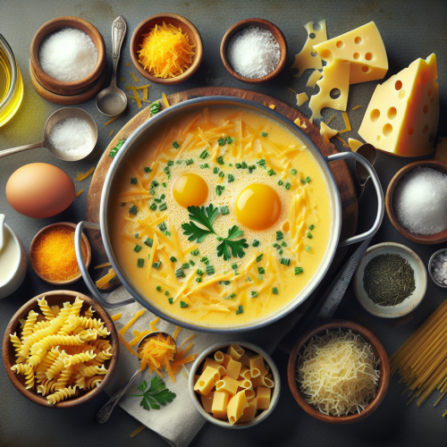 Zupa z serem cheddar