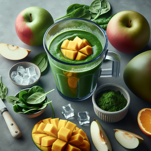 Zielone smoothie z mango