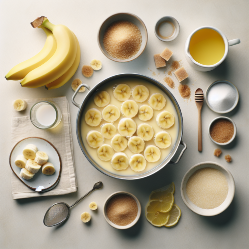 Domowy kisiel bananowy z sokiem cytrynowym