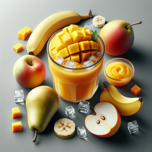 Tropikalny koktajl owocowy z mango