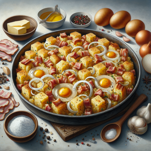 Tradycyjna babka ziemniaczana Kugel