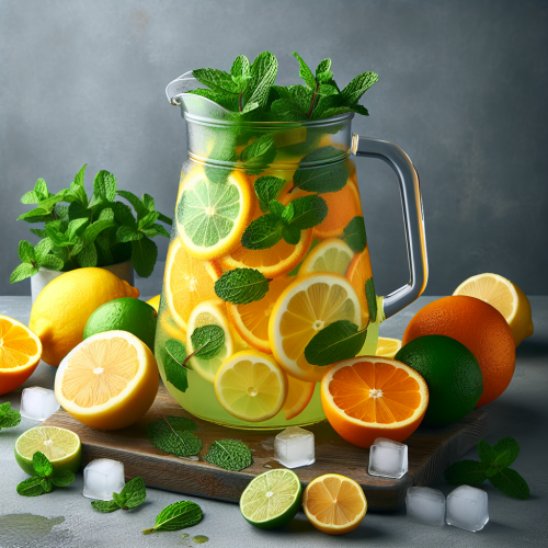 Orzeźwiająca lemoniada cytrynowo-pomarańczowa z miętą