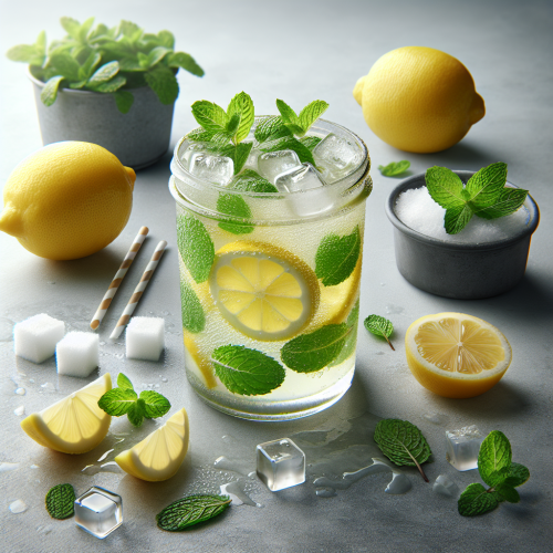 Klasyczna lemoniada cytrynowa z miętą