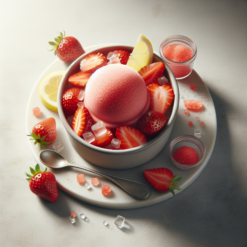 Domowy sorbet truskawkowy