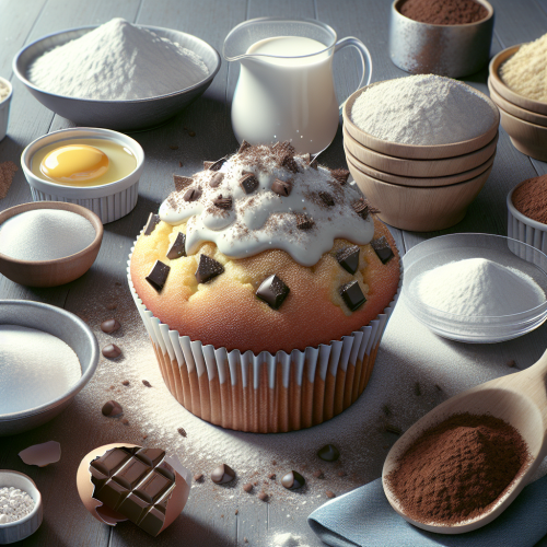Puszyste muffiny waniliowo-kakaowe