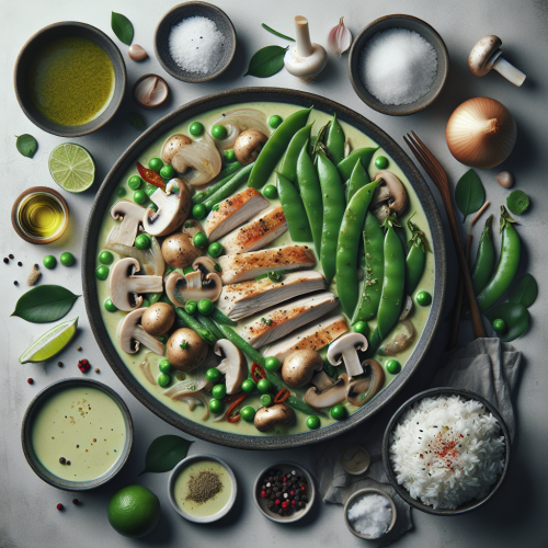 Zielone curry z groszkiem cukrowym