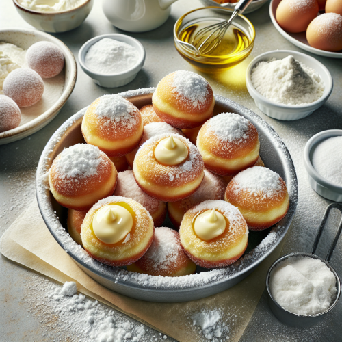Mini pączki bezglutenowe z serkiem
