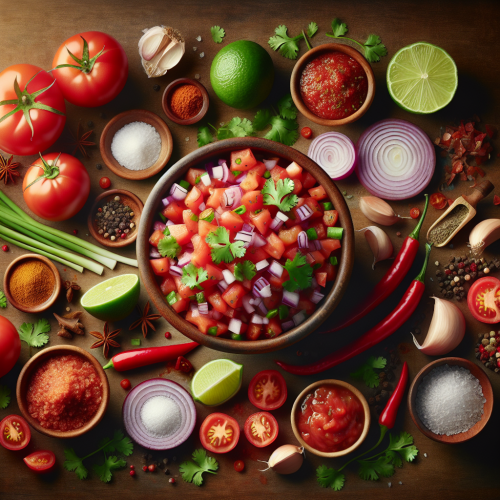 Meksykańska salsa pomidorowa z kolendrą i limonką