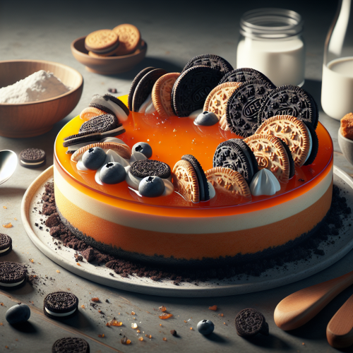 Aksamitny sernik dyniowy na zimno z ciasteczkami Oreo