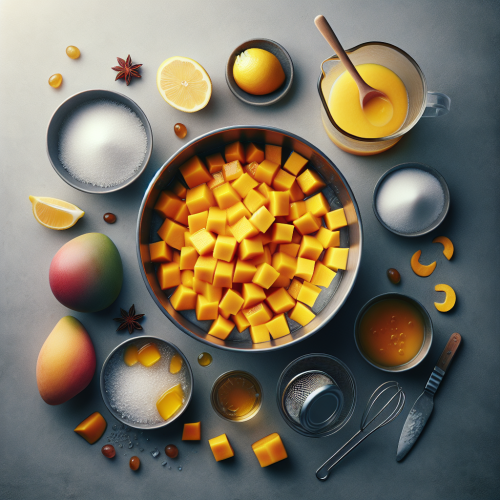 Orzeźwiający sorbet mango