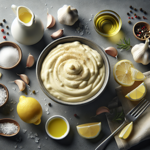 Domowy sos Aioli z majonezem