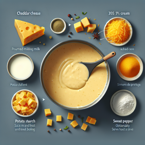 Domowy sos serowy Cheddar
