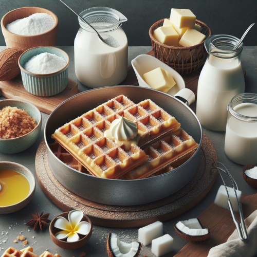 Domowe wafelki kokosowe z masą mleczną