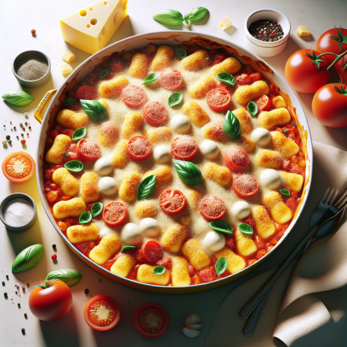 Zapiekanka Gnocchi z Serem i Pomidorami