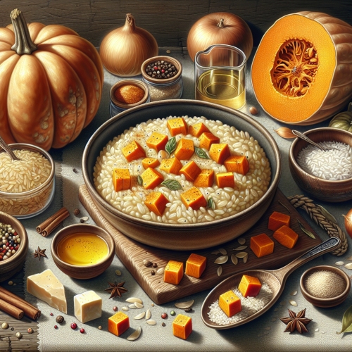 Risotto z pieczoną dynią i przyprawą do jabłecznika