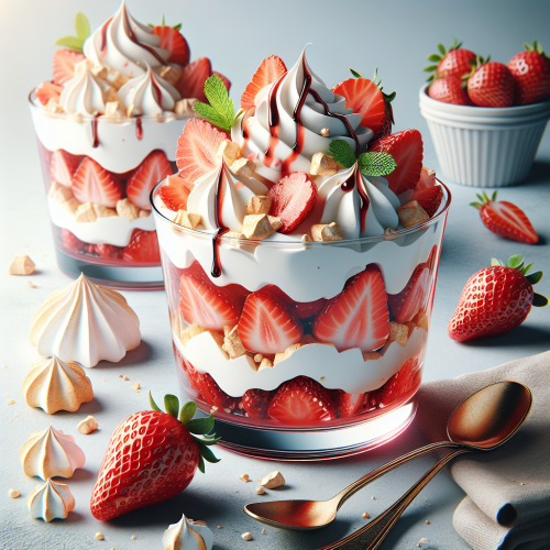 Truskawkowy deser Eton Mess