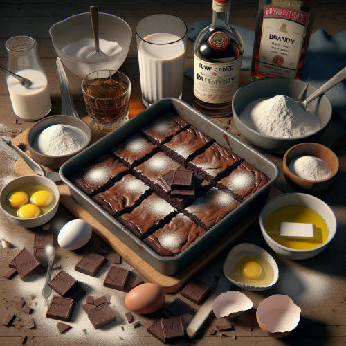 Czekoladowe Brownie z Koniakiem