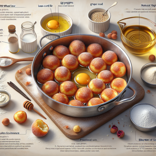 Mini pączki serowe z aromatem róży