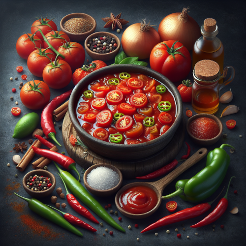 Pikantny domowy ketchup pomidorowy
