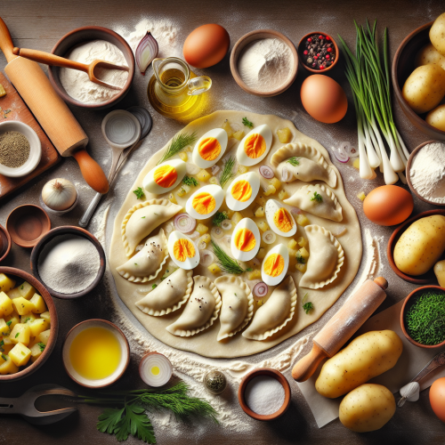 Tatarskie pierogi z ziemniakami i jajkiem