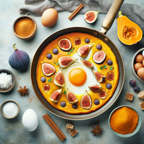 Puszysty omlet dyniowy z figami