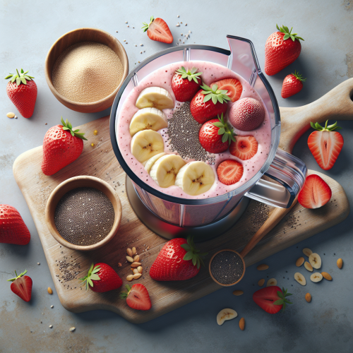 Mrozony koktajl truskawkowo bananowy